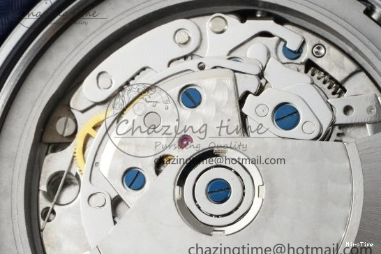 MIROTIME 0118 Pilot Chrono SS AZF 1:1 Best Edition Black Dial Orange Markers on Brown Leather Strap A EasyCare 7065